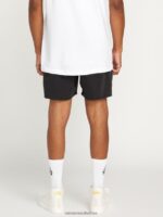 Z0ZR08270 Black Men Lido Solid Trunks Volcom Clothing - Image 3