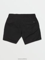 Z0ZR08270 Black Men Lido Solid Trunks Volcom Clothing - Image 7