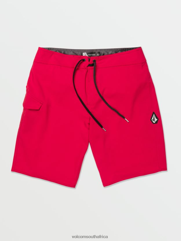 z0zr08276_ribbon_red_men_lido_solid_mod_trunks_volcom_clothing.jpg Z0ZR08276 Ribbon Red Men Lido Solid Mod Trunks Volcom Clothing - Image 1