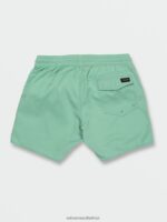Z0ZR08278 Ice Men Lido Solid Elastic Waist Trunks Volcom Clothing - Image 3