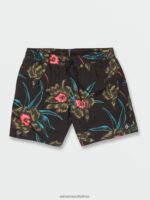 Z0ZR08279 Black Combo Men Polly Pack Elastic Waist Trunks Volcom Clothing
