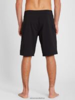 Z0ZR08283 Black Men Lido Solid Mod-Tech Trunks Volcom Clothing - Image 2