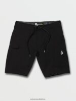 Z0ZR08283 Black Men Lido Solid Mod-Tech Trunks Volcom Clothing - Image 3