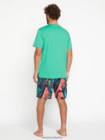 Z0ZR08285 Black Men Psyche Marble Mod-Tech Trunks Volcom Clothing - Image 3