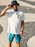 Z0ZR08286 Coastal Blue Men Psyche Marble Mod-Tech Trunks Volcom Clothing - Image 4