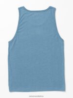 Z0ZR0829 Indigo Ridge Heather Men Solid Heather Tank Volcom Clothing - Image 3