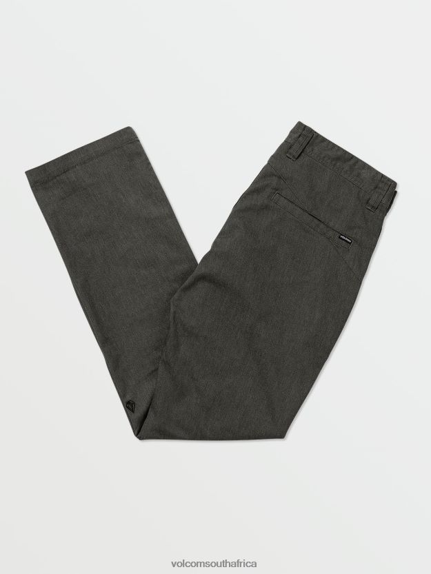 Z0ZR08304 Charcoal Heather Men Frickin Modern Stretch Chino Pants Volcom Clothing - Image 2