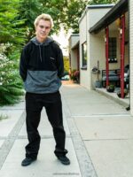 Z0ZR08306 Black Men Frickin Skate Chino Pants Volcom Clothing - Image 2