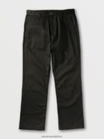 Z0ZR08306 Black Men Frickin Skate Chino Pants Volcom Clothing - Image 7