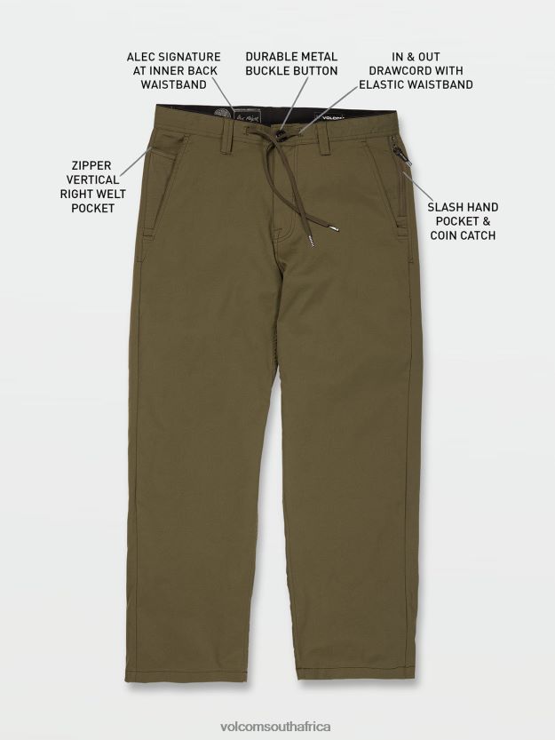 Z0ZR08314 Winter Moss Men Skate Vitals Alec Majerus Pants Volcom Clothing - Image 2