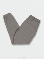 Z0ZR08326 Heather Grey Men Frickin Cross Shred Elastic Waist Joggers Volcom Clothing - Image 7