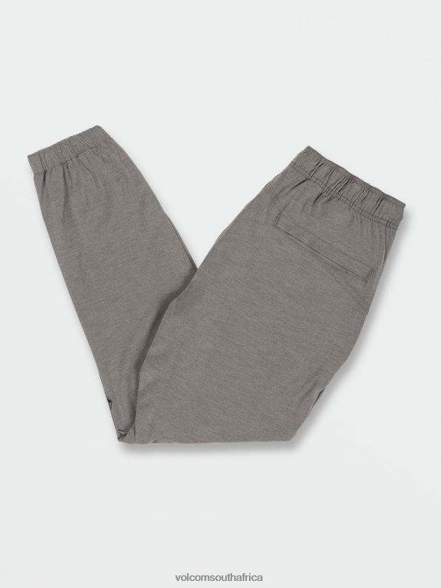 Z0ZR08326 Heather Grey Men Frickin Cross Shred Elastic Waist Joggers Volcom Clothing - Image 7