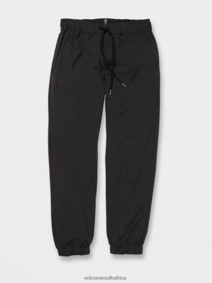 Z0ZR08329 Black Men Frickin Cross Shred Elastic Waist Joggers Volcom Clothing