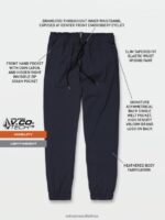 Z0ZR08334 Navy Men Frickin Cross Shred Jogger Pants Volcom Clothing - Image 5