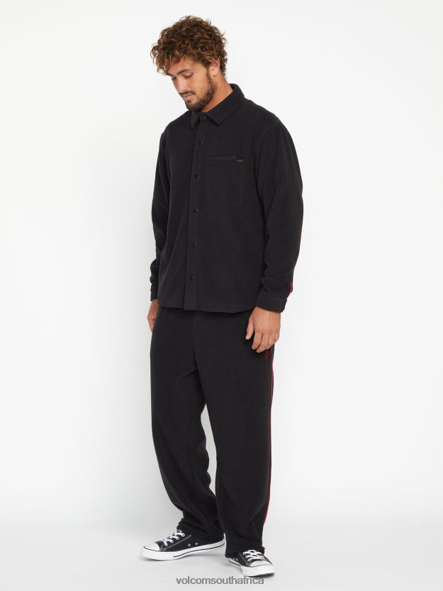 Z0ZR08335 Black Men Surf Vitals Jack Robinson Elastic Waist Pants Volcom Clothing - Image 2