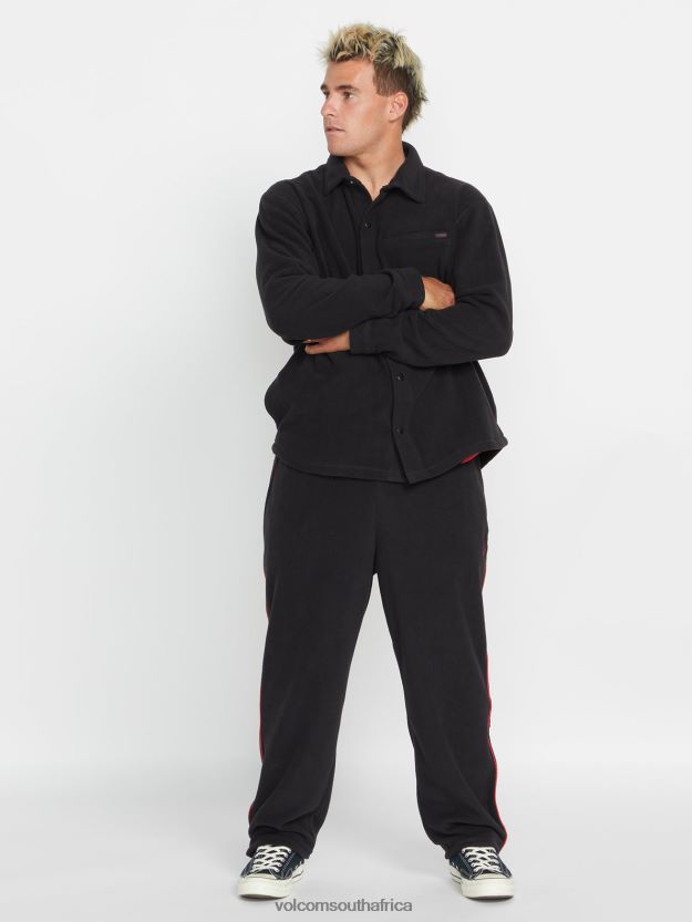Z0ZR08335 Black Men Surf Vitals Jack Robinson Elastic Waist Pants Volcom Clothing - Image 9