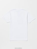 Z0ZR0833 White Men Circle Stone Short Sleeve Tee Volcom Clothing - Image 3