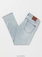 Z0ZR08340 Powder Blue Men 2X4 Denim Pants Volcom Clothing - Image 2