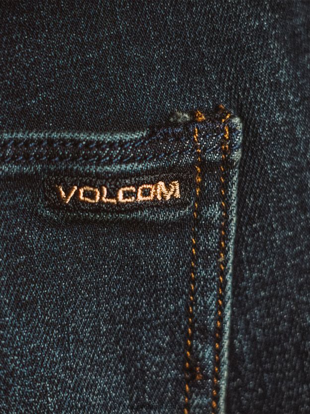 Z0ZR08346 Vintage Blue Men Vorta Denim Pants Volcom Clothing - Image 11