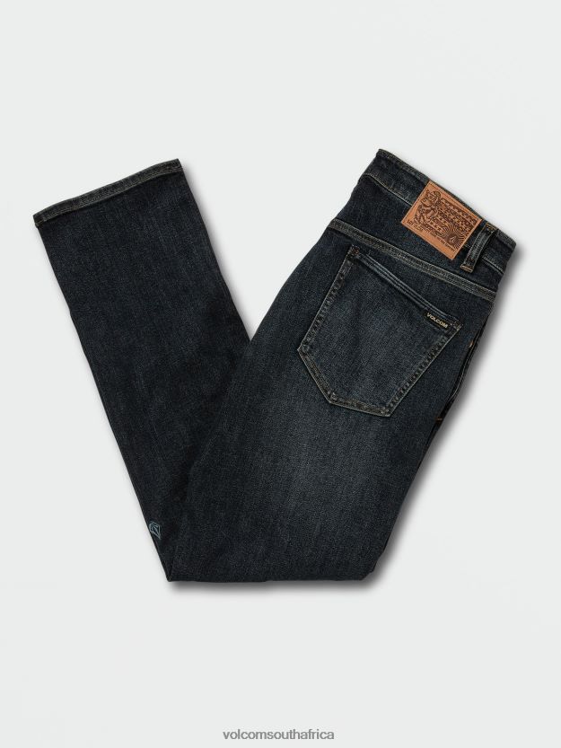 Z0ZR08346 Vintage Blue Men Vorta Denim Pants Volcom Clothing - Image 6