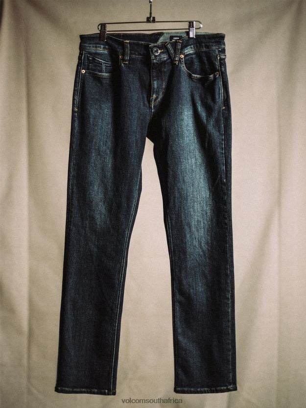 Z0ZR08346 Vintage Blue Men Vorta Denim Pants Volcom Clothing - Image 8