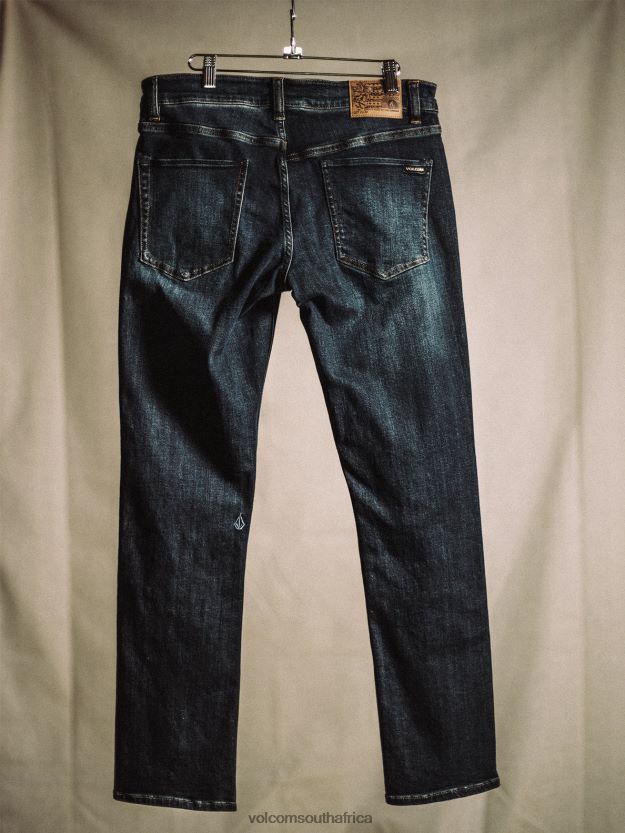 Z0ZR08346 Vintage Blue Men Vorta Denim Pants Volcom Clothing - Image 9