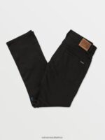 Z0ZR08355 Black on Black Men Solver Denim Pants Volcom Clothing - Image 3