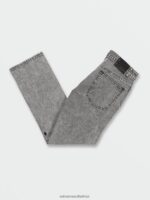 Z0ZR08357 True Vintage Black Men Solver Modern Fit Jeans Volcom Clothing - Image 3