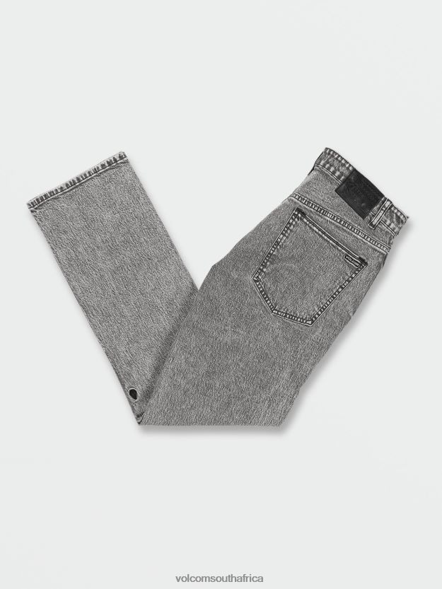 Z0ZR08357 True Vintage Black Men Solver Modern Fit Jeans Volcom Clothing - Image 3