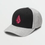 Z0ZR08363 Black Combo Men Full Stone Heather Flexfit Hat Volcom Accessories