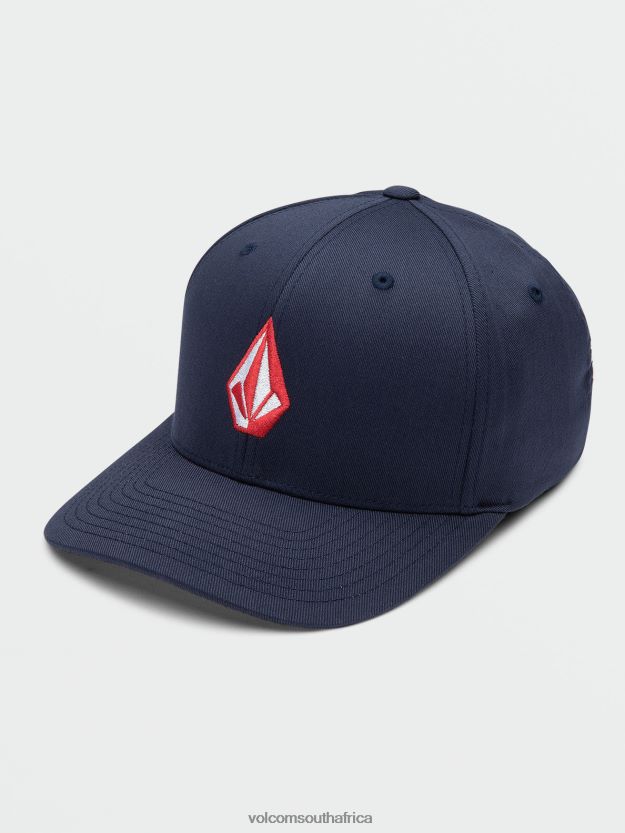 Z0ZR08369 Navy Combo Men Full Stone Flexfit Hat Volcom Accessories - Image 1