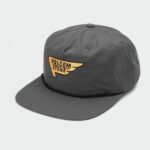 Z0ZR08375 Rinsed Black Men Stone Drafting Hat Volcom Accessories