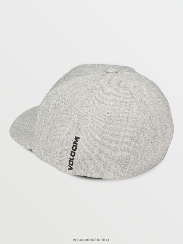 Z0ZR08382 Grey Vintage Men Full Stone Heather Flexfit Hat Volcom Accessories - Image 2