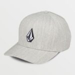 Z0ZR08382 Grey Vintage Men Full Stone Heather Flexfit Hat Volcom Accessories