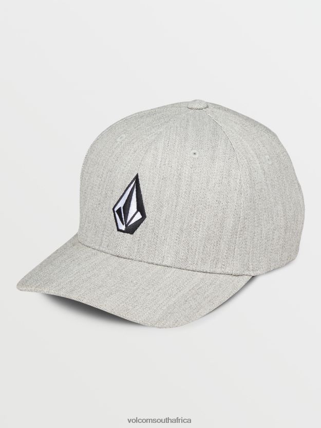 Z0ZR08382 Grey Vintage Men Full Stone Heather Flexfit Hat Volcom Accessories - Image 1