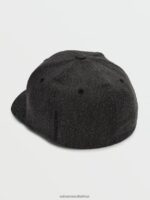 Z0ZR08385 Charcoal Heather Men Full Stone Heather Flexfit Hat Volcom Accessories - Image 3