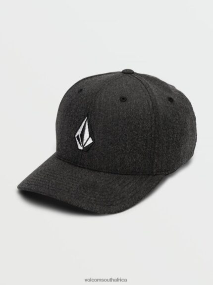 Z0ZR08385 Charcoal Heather Men Full Stone Heather Flexfit Hat Volcom Accessories