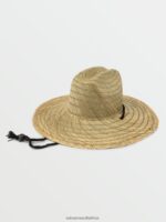 Z0ZR08388 Natural Men Quarter Straw Hat Volcom Accessories - Image 6