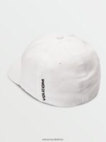 Z0ZR08391 White Men Full Stone Flexfit Hat Volcom Accessories - Image 3