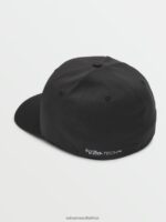 Z0ZR08392 Black Men Stone Tech Flexfit Delta Hat Volcom Accessories - Image 2