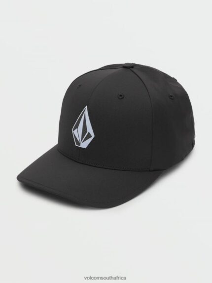 Z0ZR08392 Black Men Stone Tech Flexfit Delta Hat Volcom Accessories
