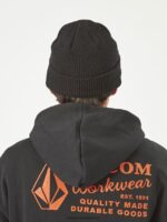 Z0ZR08394 Black Men Workwear Beanie Volcom Accessories - Image 7