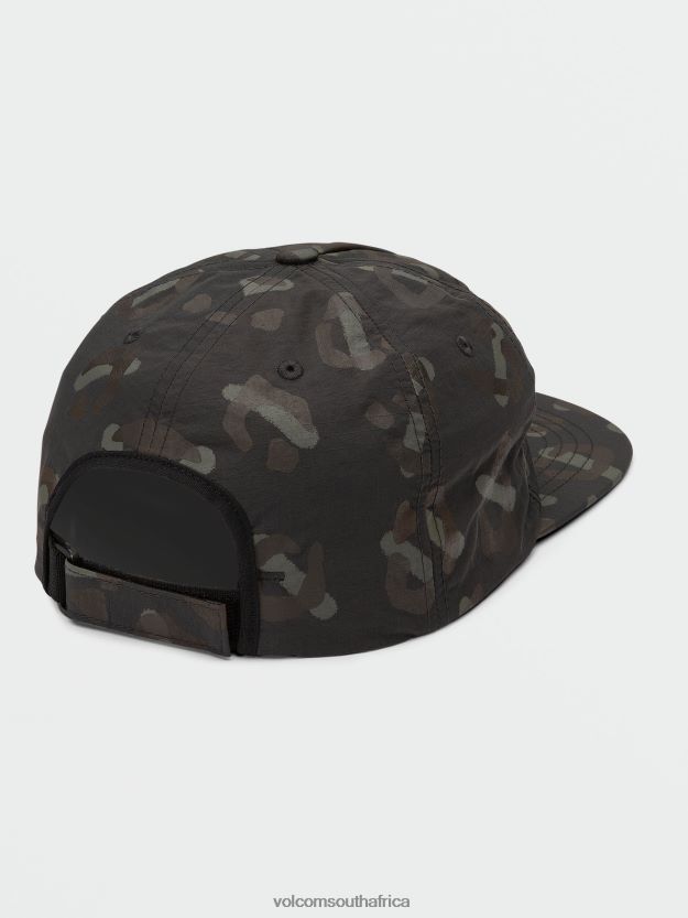 Z0ZR08412 Rinsed Black Men Stone Trip Adjustable Hat Volcom Accessories - Image 2