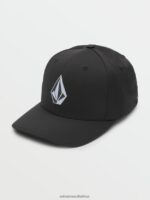 Z0ZR08414 Black Men Stone Tech Delta Hat Volcom Accessories - Image 2