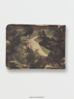 Z0ZR08431 Covert Green Men Post Bifold Wallet Volcom Accessories - Image 2