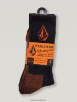 Z0ZR08437 Black Men Workwear Sock 3 Pack Volcom Accessories - Image 13