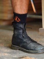 Z0ZR08437 Black Men Workwear Sock 3 Pack Volcom Accessories - Image 4