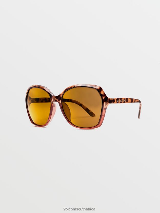 Z0ZR08487 Gloss Tort Pink/Gold Mirror Polar Unisex Psychic Sunglasses Volcom Outdoor - Image 2