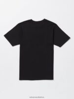 Z0ZR0848 Black Men Flail Short Sleeve Tee Volcom Clothing - Image 2