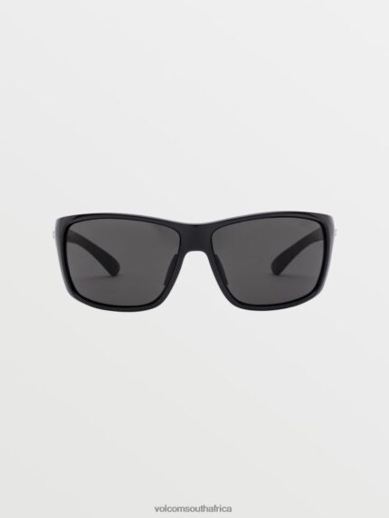 Z0ZR08497 Gloss Black/Gray Unisex Roll Sunglasses Volcom Outdoor